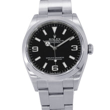 将图像加载到图库查看器中，ROLEX Explorer 36 W36mm Stainless Steel Black Dial124270
