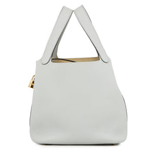 将图像加载到图库查看器中，HERMES Picotin Lock Blue Pale Taurillon Clemence Size MM
