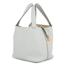 将图像加载到图库查看器中，HERMES Picotin Lock Blue Pale Taurillon Clemence Size MM
