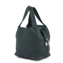 Load image into Gallery viewer, HERMES Picotin Lock VertBosphore Taurillon Clemence Size PM
