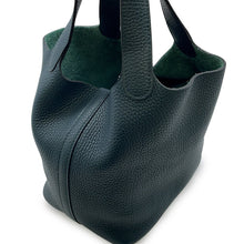 Load image into Gallery viewer, HERMES Picotin Lock VertBosphore Taurillon Clemence Size PM
