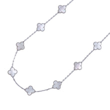 Load image into Gallery viewer, Van Cleef &amp; Arpels Vintage Alhambra Necklace 10 MotifsVCARF48500 18K White Gold

