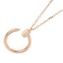 将图像加载到图库查看器中，CARTIER Juste Un Clou Necklace DiamondB7224887 18K Pink Gold
