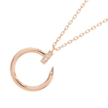 将图像加载到图库查看器中，CARTIER Juste Un Clou Necklace DiamondB7224887 18K Pink Gold
