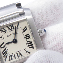 Load image into Gallery viewer, CARTIER Tank francaise SM H25mm×W20mm Stainless Steel Silver DialW51008Q3
