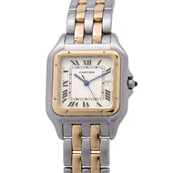 CARTIER PANTHERE 2 Row LM H39.5mm×W29.5mm Stainless Steel K18YG Silver DialW25027B6