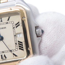Load image into Gallery viewer, CARTIER PANTHERE 2 Row LM H39.5mm×W29.5mm Stainless Steel K18YG Silver DialW25027B6

