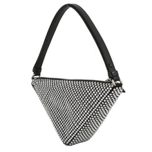 将图像加载到图库查看器中，PRADA Triangle Pouch Black1NQ044_2AWL_F0T7O Satin CrystalBijoux

