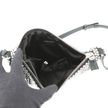将图像加载到图库查看器中，PRADA Triangle Pouch Black1NQ044_2AWL_F0T7O Satin CrystalBijoux

