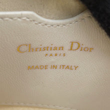 将图像加载到图库查看器中，Dior Macrocanage Vibe Hobo White/NavyS7200ONOA_M933 Lambskin Size micro
