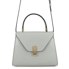 Load image into Gallery viewer, Valextra Valextra Iside 2way Bag Gray Leather Size Mini
