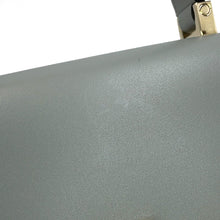 将图像加载到图库查看器中，Valextra Valextra Iside 2way Bag Gray Leather Size Mini
