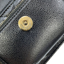 将图像加载到图库查看器中，CHANEL Business Affinity Chain Wallet BlackAP2914-B05052-94305 Caviar Leather
