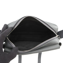 将图像加载到图库查看器中，LOEWE Military messenger Gray317.12AA72 Leather Size XS
