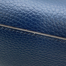 将图像加载到图库查看器中，GUCCI Bamboo Nimfair 2WAY Bag Navy459076 Leather
