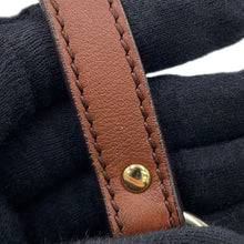 将图像加载到图库查看器中，Ferragamo Gancini AccessoriesPouch Brown214435 PVC Leather
