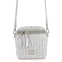 Load image into Gallery viewer, MIUMIU Materasse Shoulder Bag Silver5NR018_AFPP_F0118 Leather Size micro
