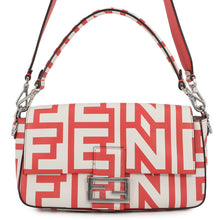 Load image into Gallery viewer, FENDI Marc Jacobs collaboration baguette White/Red8BR600 Leather
