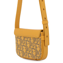 Load image into Gallery viewer, Dior Oblique Padlock Shoulder Bag Yellow/Navy2LXCA344UCT_H20E Canvas Leather
