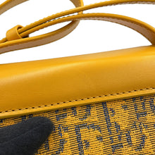 Load image into Gallery viewer, Dior Oblique Padlock Shoulder Bag Yellow/Navy2LXCA344UCT_H20E Canvas Leather

