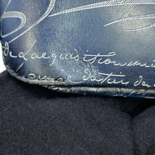 将图像加载到图库查看器中，Berluti Toe Jules Vertical Platinum Patina Blue/Black Leather
