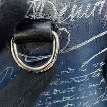 将图像加载到图库查看器中，Berluti Toe Jules Vertical Platinum Patina Blue/Black Leather
