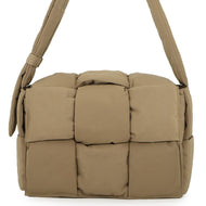 Bottega Veneta Cassette Shoulder Bag Beige743623 Nylon Size Large