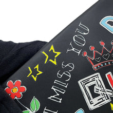 Load image into Gallery viewer, DOLCE&amp;GABBANA CLEO Graffiti 2wayShoulderClutch Black/Multicolor Leather

