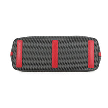将图像加载到图库查看器中，Valextra Valextra K-VAL My Logo Travel Bag Black/Red Canvas Leather
