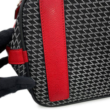 将图像加载到图库查看器中，Valextra Valextra K-VAL My Logo Travel Bag Black/Red Canvas Leather
