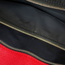 将图像加载到图库查看器中，Valextra Valextra K-VAL My Logo Travel Bag Black/Red Canvas Leather
