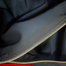 将图像加载到图库查看器中，Valextra Valextra K-VAL My Logo Travel Bag Black/Red Canvas Leather
