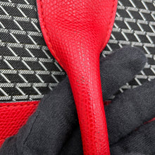将图像加载到图库查看器中，Valextra Valextra K-VAL My Logo Travel Bag Black/Red Canvas Leather
