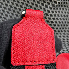 将图像加载到图库查看器中，Valextra Valextra K-VAL My Logo Travel Bag Black/Red Canvas Leather
