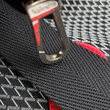 将图像加载到图库查看器中，Valextra Valextra K-VAL My Logo Travel Bag Black/Red Canvas Leather
