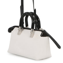 将图像加载到图库查看器中，FENDI By the Way Shoulder Bag White/Black8BS067 Canvas Size Mini

