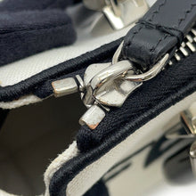 将图像加载到图库查看器中，FENDI By the Way Shoulder Bag White/Black8BS067 Canvas Size Mini
