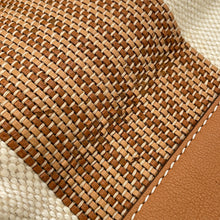 Load image into Gallery viewer, Delvaux Every D 2-way Tote Bag Beige/Brown Canvas Leather
