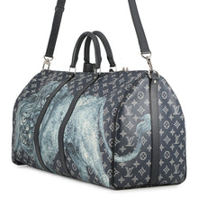 将图像加载到图库查看器中，LOUIS VUITTON Keepall Bandouliere - Chapman Brothers NavyM54257 Monogram / Savannah Size 55
