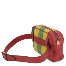 将图像加载到图库查看器中，GUCCI Baiadera Waist Bag Red/Multicolor625895 Canvas Leather
