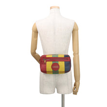 将图像加载到图库查看器中，GUCCI Baiadera Waist Bag Red/Multicolor625895 Canvas Leather
