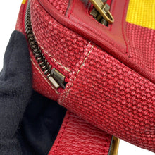 将图像加载到图库查看器中，GUCCI Baiadera Waist Bag Red/Multicolor625895 Canvas Leather

