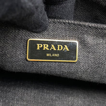 将图像加载到图库查看器中，PRADA Mini Canapa Robot 2-Way Bag Black/Multicolor1BG439 Denim Leather
