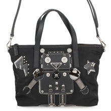 Load image into Gallery viewer, PRADA Robot 2-Way Bag Black1BG061_ELT_F0002 Nylon
