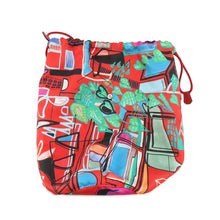 Load image into Gallery viewer, HERMES Muzaldine Rouge Casaque/Multicolor Epsom Silk
