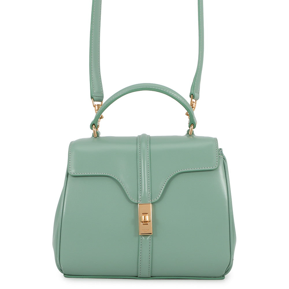 CELINE 16 Saze Green197983BEY Leather Size Mini– GALLERY RARE