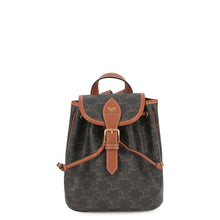 将图像加载到图库查看器中，CELINE Falco Triomphe Backpack Tan197662 PVC Calf Leather
