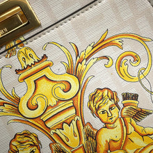 将图像加载到图库查看器中，FENDI Fendace Peekaboo White/Yellow8BN244 Leather Size Mini
