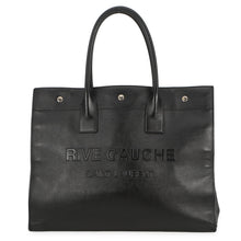 将图像加载到图库查看器中，SAINT LAURENT PARIS Rive Gauche Tote Bag Black686266CWTFE1000 Leather Size Small
