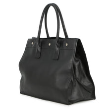 将图像加载到图库查看器中，SAINT LAURENT PARIS Rive Gauche Tote Bag Black686266CWTFE1000 Leather Size Small
